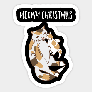 Meowy Christmas Sticker